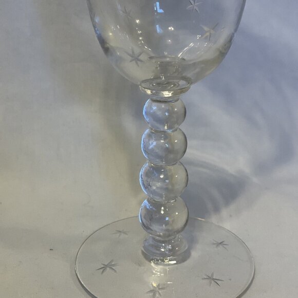 COPY - COPY - 6 Point Star Bubble Stem Imperial Candlewick Water Glass Pafait R… - Picture 4 of 9